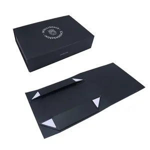 Custom Foldable Magnet Box Gift Cardboard Paper Boxes Flat Folding Packaging Product Collapsible Box With Logo