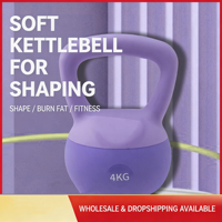 Offre Spéciale – Kettlebell Souple en PVC, Vente Directe Usine, 2kg, 4kg, 6kg, 8kg, Antidérapant, pour Entraînement de Force à Domicile, Fitness, Yoga et Pilates pour Femmes