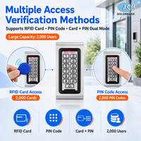 Contrôleur d'accès RFID extérieur étanche IP68 en métal avec clavier autonome DC12V pour système de porte – Vente en gros, Fabrication ODM