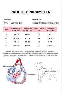 Nueva Correa <span class=keywords><strong>para</strong></span> Perro, Correa de Pecho <span class=keywords><strong>para</strong></span> Cachorro, Bixiong Shiba Schanery, Transpirable, con Diseño a Cuadros, <span class=keywords><strong>para</strong></span> Pasear Perros al Aire Libre - Product Image 6