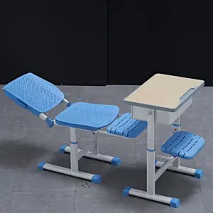 Okul mobilyaları kullanılan lise sınıf yüksek kaliteli tek Set masa ve sandalye