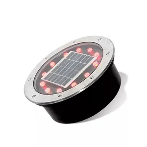 Ip67 Waterdicht Vloerdek Inground Spotlight Buiten Grond Begraven Solar Led Ondergronds Licht