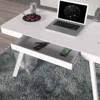 Harga grosir Tiongkok meja furnitur kantor meja pintar Modern meja Gaming komputer Pc dengan fungsi pengisian nirkabel
