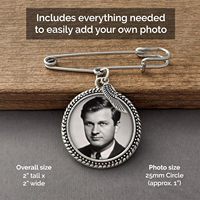 Boutonnière de mariage, broche porte-bouquet, broche photo Aile d'ange, pour Mère de la Mariée et du Marié, en fer et pierre naturelle, avec logiciel de redimensionnement de photos
