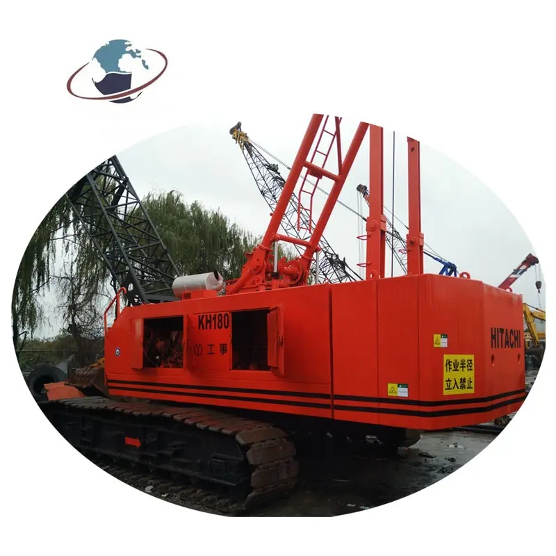 Japan made original used Hitachi Kh180 crawler crane, Hitachi 50ton tracked crane cheap on sale