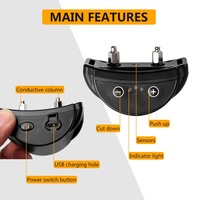 Neuerscheinung 5-Stufig Einstellbare Empfindlichkeit Wiederaufladbares Dual-Trigger IPX5 Wasserdichtes Hunde-Bellhalsband >20 Stunden Akkulaufzeit