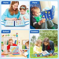 Jouets Montessori en gros : Livre d'activités en feutre, livre sensoriel doux et silencieux pour tout-petits, planche d'activités sensorielles pour l'apprentissage précoce et la motricité fine