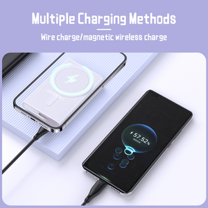 Magnetic Portable 15W Wireless Charge Power Bank 5000mAh PD 22.5W Fast <b>Charging</b> Power Bank With LED Display - Product Image 3