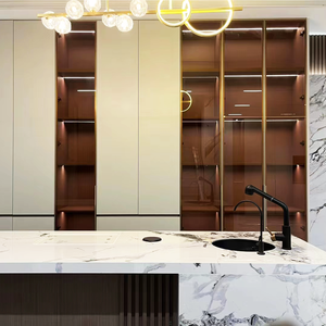 Bộ phong cách phòng ngủ không dệt LED dải đồ nội thất melamine xử lý cửa tủ quần áo tủ khóa an toàn mở rộng cho hội thảo - Product Image 2