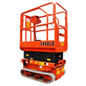 Plateforme élévatrice à ciseaux électrique mobile sur chenilles de qualité supérieure, hauteur de travail 6m, 8m, 12m, 14m - Product Image 2