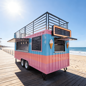 Restaurant extérieur moderne préfabriqué, cuisine mobile en conteneur avec structure en acier et options personnalisables - Product Image 1