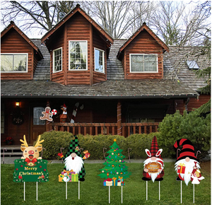 Panneaux de Noël en plastique ondulé personnalisés Panneaux de cour Holiday <span class=keywords><strong>Deco</strong></span> avec des impressions uniques - Product Image 2