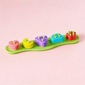Bloques de Silicona para Bebés, Juguete Sensorial, Juguete de Clasificación y Apilamiento de Colores, Textura Suave, Juguete Educativo de Aprendizaje para Bebés - Product Image 6