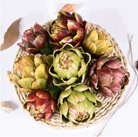 Dekorasi Rumah Hot Sale, Sayuran Artichoke Buatan dari Plastik, Bunga Palsu untuk Dekorasi Rumah dan Pesta