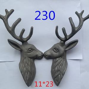 泉州風ヨーロピアンスタイル鋳鉄馬頭動物柄シングルフック壁掛け飾りクリエイティブレトロ玄関衣類掛け - Product Image 2