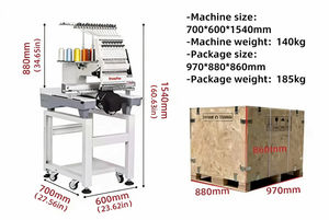Máquina de bordar automática de 12/15 agujas para gorras y camisetas, con motor central para maquinaria de confección - Product Image 6