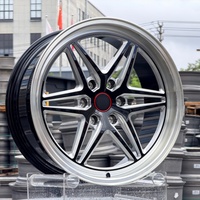 Rines Forjados Personalizados 17 18 19 20 21 22, Diseño Cóncavo Profundo, Acabado Negro Mecanizado para Autos Deportivos como Mustang, Challenger y Camaro