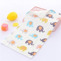 Vente en gros Serviettes bébé en mousseline de coton Serviette écologique en gaze de coton pour bébé Débarbouillettes en coton personnalisées Serviette bébé en mousseline