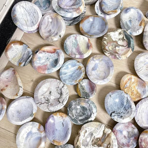 Cuenco de Cristal de Jaspe Oceánico Natural Colorido, Cuenco de Piedras Preciosas Hecho a Mano para Decoración del Hogar, Sanación Espiritual, Precio de Fábrica al por Mayor - Product Image 6