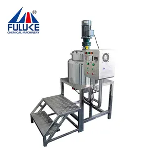 Fuluke SUS 316 500 liter chocolate melting mixing tank double jacket heating mixer stainless steel heater agitator tank