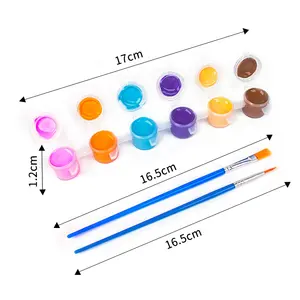Washable Water Color Paint Set For Kids 12ml Filled Paint Strips Art Supplies For Birthday And Art Activities Ideal Party Favors