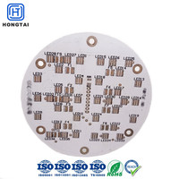 Panneau de circuit imprimé en aluminium pour LED, substrat rond pour luminaires LED, plafonniers, fabrication de circuits imprimés sur mesure