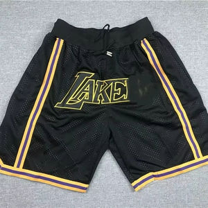 Vente en gros de shorts de basket-ball d'été pour hommes de haute qualité double couche maille confortable poche grande taille imprimé shorts de sport - Product Image 1
