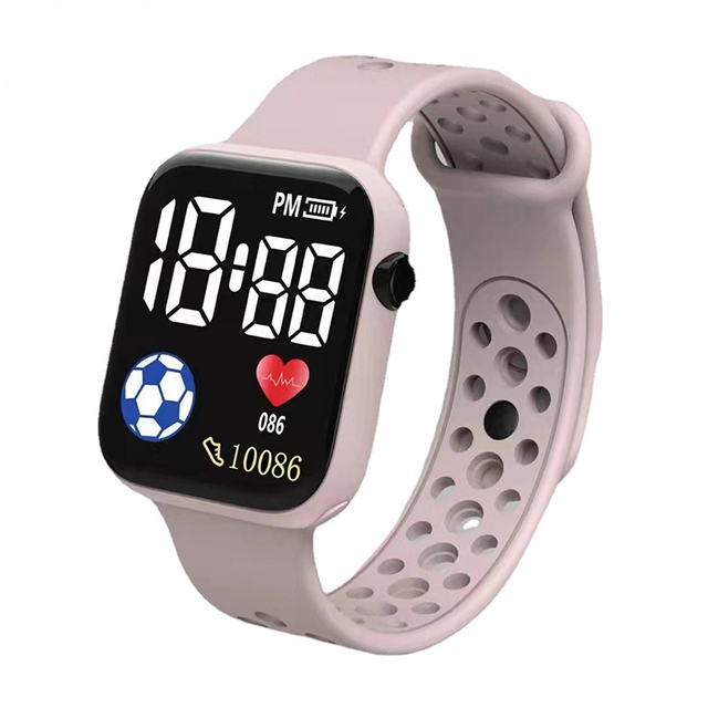 Unisex Smartwatch OLED Display Fitness Activity Tracker Pedometer Square Phone Fashion Smartwatch Plastic Rubber for Sports
