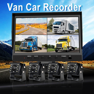 7 inch AHD 2CH/4CH xe có dây trở lại hệ thống camera với chia màn hình an ninh giám sát video DVR Xe ghi âm - Product Image 5