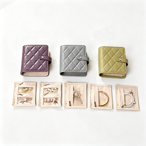 High Quality Quilted PU Snap Jewelry <b>Book</b> With Detachable Pouches For Full Jewelry Storage Worldwide Wholesale Supply - Product Image 4