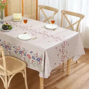 Promotional Custom Tablecloths For Parties Reusable Table Covers Pvc Tablecloths Reusable Wedding Tablecloths