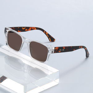 Square <b>Frame</b> Sunglasses For Men UV400 Protection Leopard Print <b>Large</b> <b>Frame</b> Fashionable Party Wear PC Material - Product Image 2