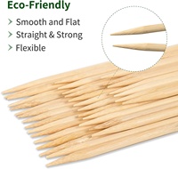 Bâton de bambou jetable de différentes tailles, bâton de Support pour plantes de jardin pour plantes grimpantes, vente en gros