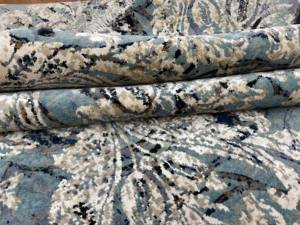 Alfombra Azul Vintage con Diseño Floral – Alfombra de Lujo para Sala de Estar con Estampado Damasco - Product Image 4