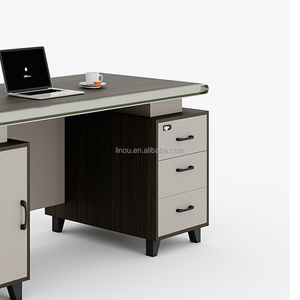<span class=keywords><strong>Bureau</strong></span> de direction moderne et durable en bois avec panneaux à bords en aluminium, nouveau design, avec <span class=keywords><strong>rangement</strong></span>, pour usage domestique, <span class=keywords><strong>bureau</strong></span>, école, hôpital - Product Image 4