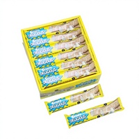 Biscuits gaufrettes semi-moelleuses personnalisées sous marque privée, bâtonnets de friandises chinoises sucrées halal, bonbons fourrés au chocolat artificiels