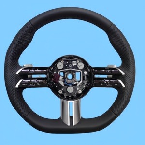 Volante AMG de cuero modificado para <span class=keywords><strong>Mercedes</strong></span>-Benz, accesorio de modelo antiguo para volante <span class=keywords><strong>Mercedes</strong></span> benz clase c W205 Amg - Product Image 1