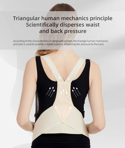 Cinturón de soporte transpirable para mujeres embarazadas para espalda y abdomen Banda ajustable para el vientre de maternidad con elevación de 45 ° - Product Image 3