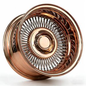 ล้อโครเมียมแบบซี่ลวด ขนาด 13x7 14x7 15x7 72 100 120 144 150 สปอค โลว์ไรเดอร์ สำหรับรถเชฟโรเลต อิมพาลา แคปริซ คลาสสิคคาร์ แคปริซ คลาสสิค <span class=keywords><strong>911</strong></span> - Product Image 4