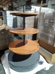 Boutique génial rond en <span class=keywords><strong>bois</strong></span> étagère en métal - Product Image 4
