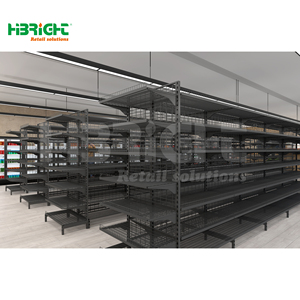 2D 3D Zeichnung Metall Einzelhandel geschäft Gondel Regale Multi Style Convenience Lebensmittel Supermarkt Racks Innen layout Design - Product Image 4