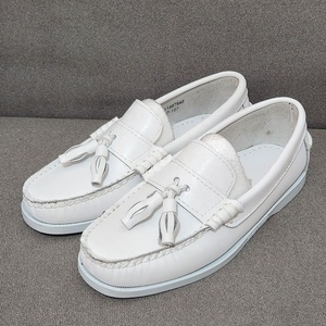 <span class=keywords><strong>Mocassins</strong></span> Rétro Unisexe Blancs en Cuir de Vachette Confortables et Résistants, Style Décontracté, Semelle Souple, Antidérapants pour Hommes, Idéaux pour l'Été - Product Image 1