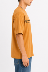 T-shirt personnalisé surdimensionné à épaules tombantes pour l'automne, 100% coton, unisexe, style streetwear, écologique, premium, OEM ODM - Product Image 4