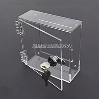Acryl box mit Cam Lock Deckel Custom Clear Acryl Lock Box Vitrine Abschließbare Acryl Box Vitrinen mit Verschluss deckeln
