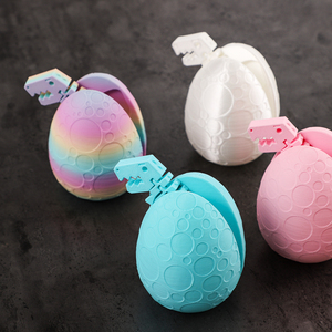 Ensemble d'œufs de <span class=keywords><strong>dinosaure</strong></span> à faire éclore imprimés en 3D, mignon, en PLA, ornement de Pâques, jouet pour enfants célèbre sur Internet, cadeau créatif de festival pour bureau - Product Image 1