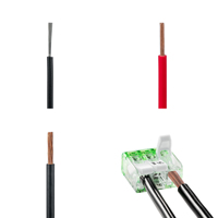 Connecteur de bornier électrique rapide et compact BELEKS P04-3P à brancher, en PA66, pour câbles lumineux, conducteurs, câblage rapide, levier