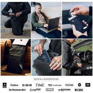 กระเป๋าฟาราเดย์สำหรับกุญแจรีโมทแบบพกพา พร้อมวัสดุไนลอนกันน้ำและป้องกันสัญญาณ สำหรับกุญแจรีโมท นาฬิกาอัจฉริยะ - Product Image 4