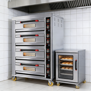 Four à pâtisserie électrique commercial 408D en acier inoxydable, équipement de cuisson de gâteaux de grande taille, four à pizza - Product Image 4