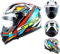 Certificado ECE/DOT Original LS2 FF300 Casco Integral para Hombre y Mujer, Talla Grande, Antivaho, con Certificación para Motocicleta, Alerón Trasero