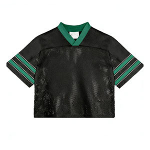 Street Spark Custom Streetwear Vintage Herren Sport Retro Fußball Basketball Mesh Boxy Trikot Fußball T-Shirt für Männer - Product Image 1